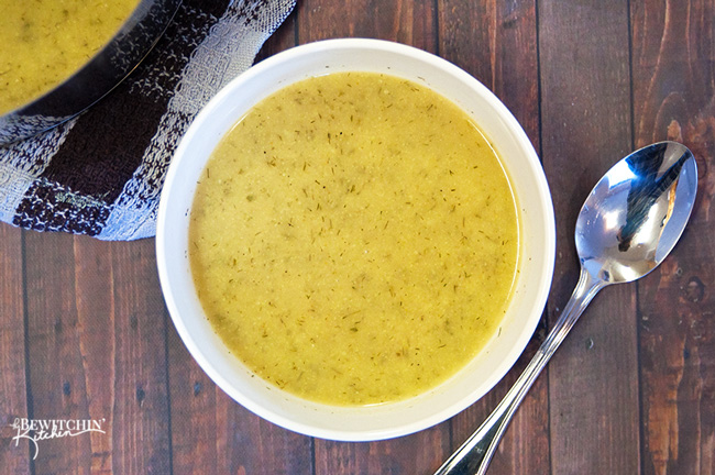 Creamy Cauliflower Dill Soup